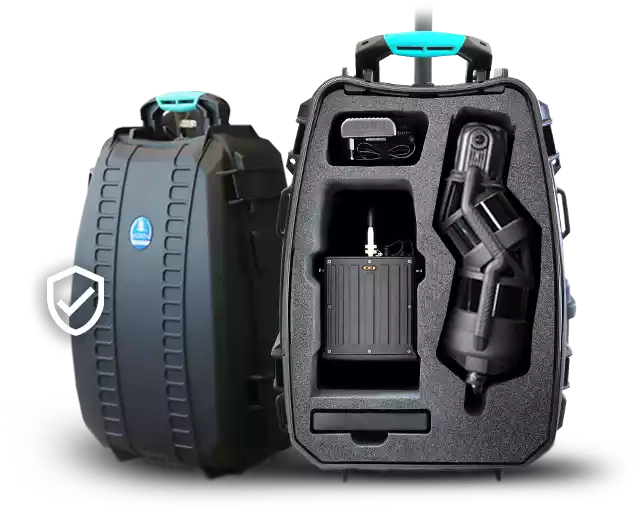 HERON MS TWIN Color - Cabled and compact rugged backpack for mapping and transport