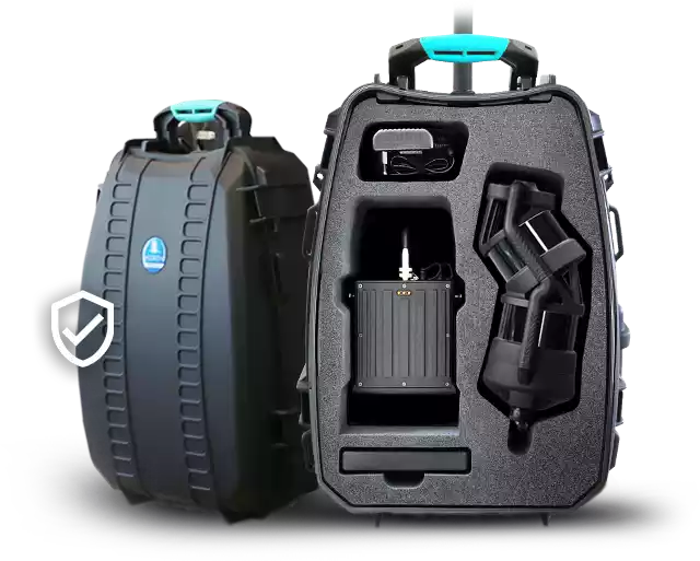HERON MS TWIN_Cabled and compact rugged backpack for mapping and transport